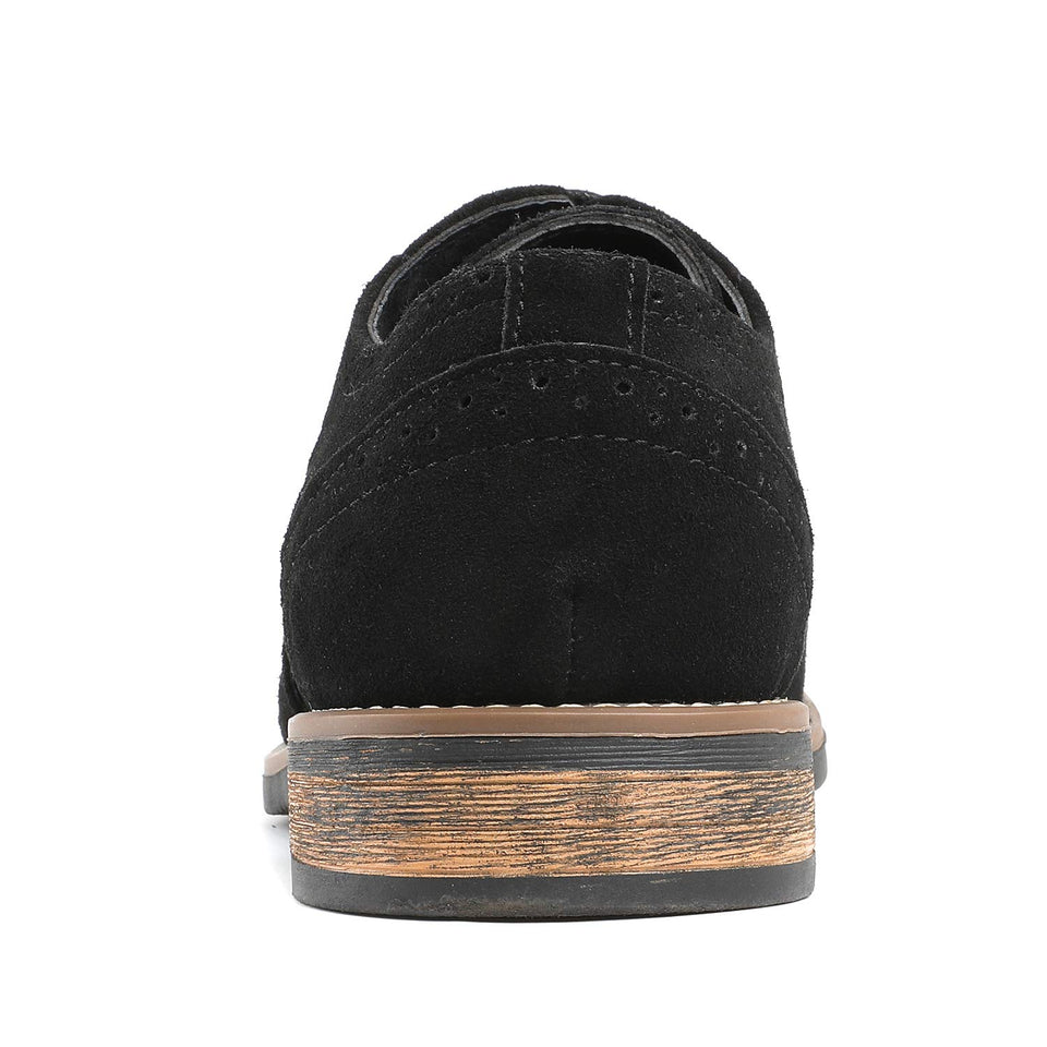 Bruno Marc Urban Cordones Cuero de Gamuza Cordones Oxfords para Hombres
